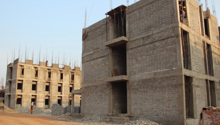 construction of three-story student hostels